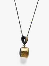 24K Gold Aquamarine Necklace