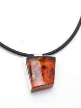 Nature Baltic Amber Necklace With Leather