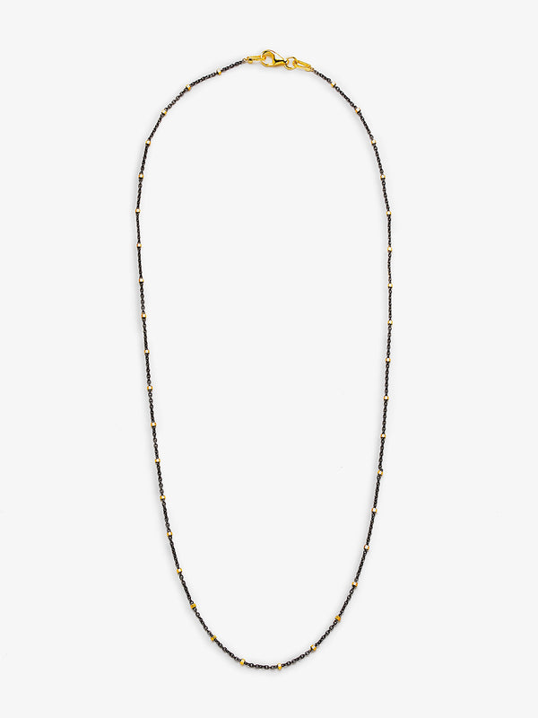 18K Gold & Sterling Silver Mixed Chain Necklace