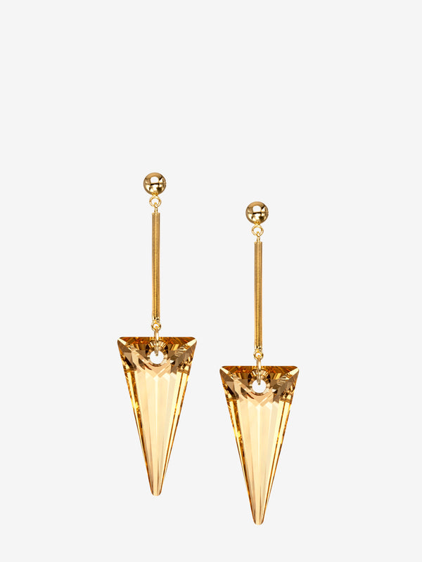 18-karat Gold Swarovski Crystal Drop Earrings